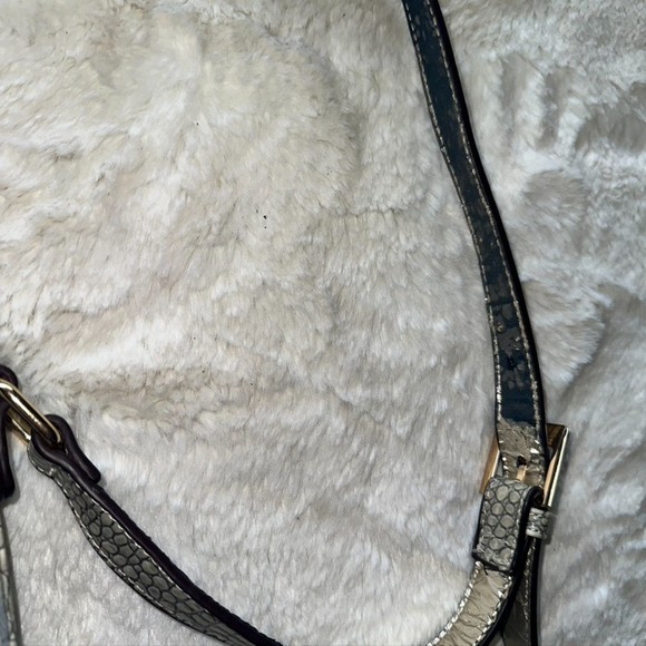 Nicole Lee Athena Patch Print Crossbody Handbag Denim Patches Rhinestones - Picture 7 of 11